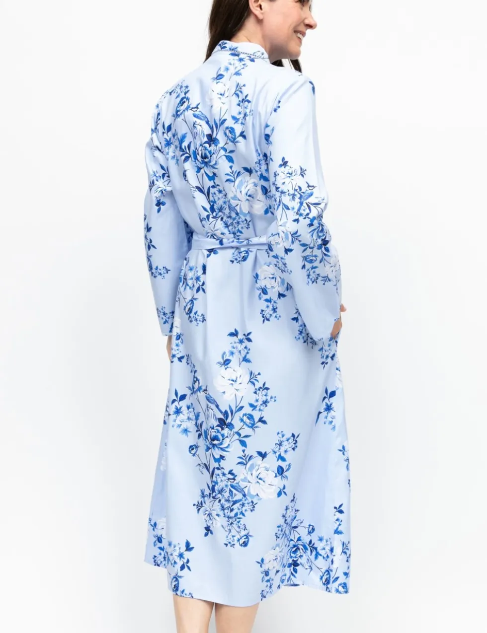 Cotton Modal Floral Print Dressing Gown