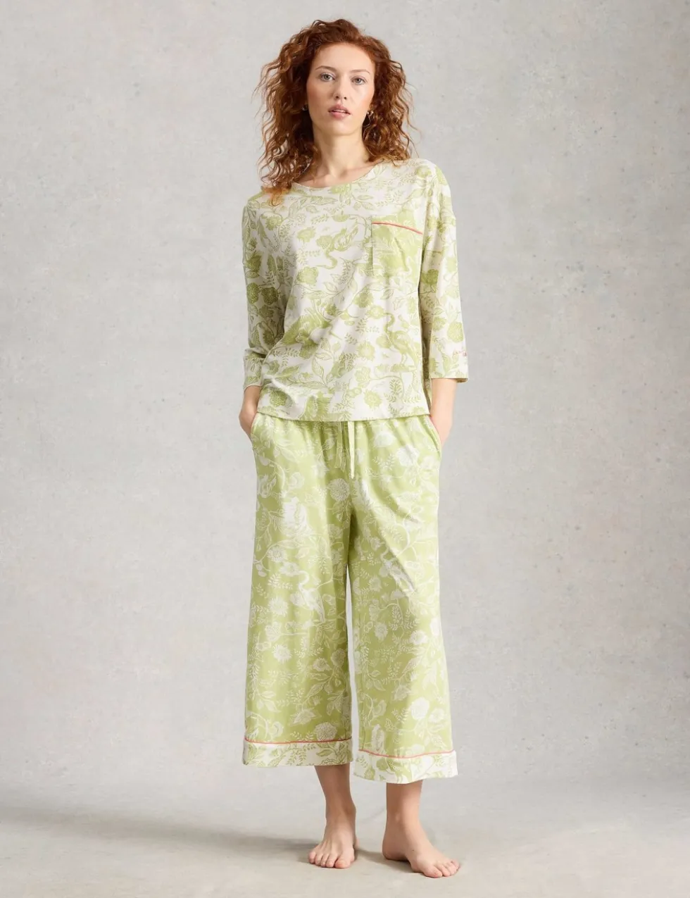 Cotton Modal Floral Pyjama Top