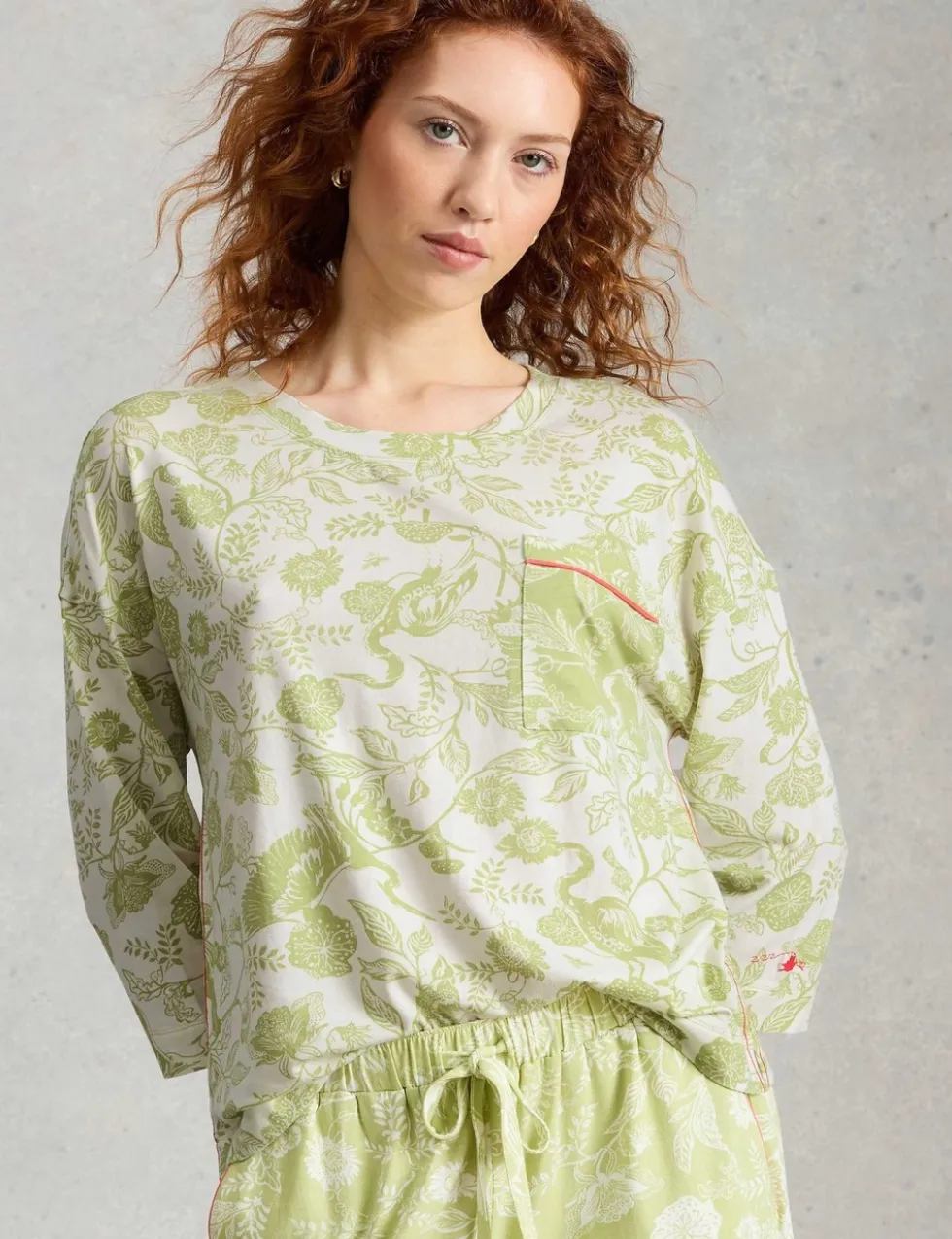Cotton Modal Floral Pyjama Top