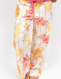 Cotton Modal Floral Striped Pyjama Bottoms
