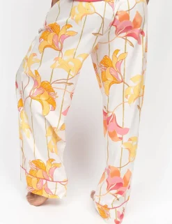 Cotton Modal Floral Striped Pyjama Bottoms