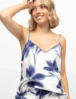Cotton Modal Floral V-Neck Cami Top