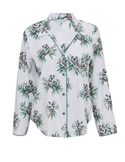 Cotton Modal Koala Print Pyjama Top
