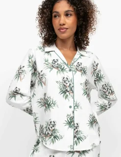 Cotton Modal Koala Print Pyjama Top