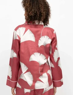 Cotton Modal Leaf Print Pyjama Top
