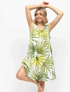 Cotton Modal Palm Print Nightdress