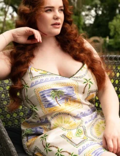 Cotton Modal Postcard Print Nightdress