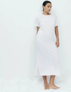 Cotton Modal Printed Long Nightdress