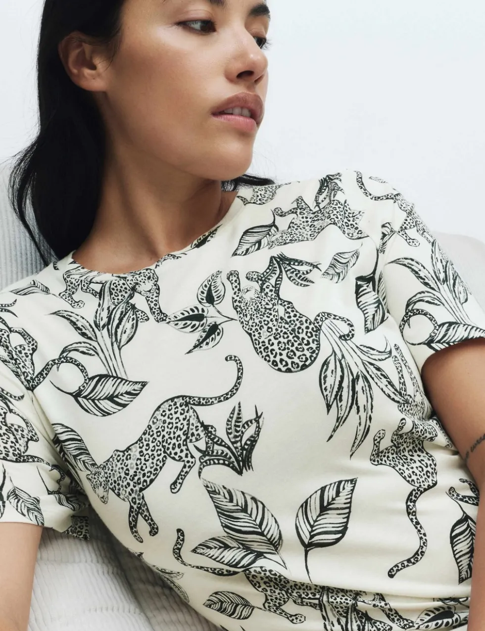 Cotton Modal Printed Long Nightdress