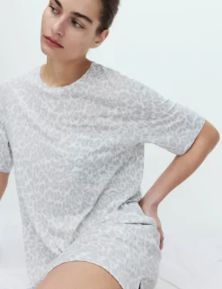 Cotton Modal Printed Minishirt