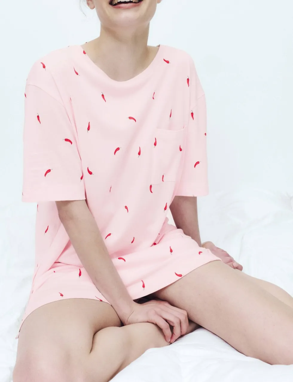 Cotton Modal Printed Minishirt