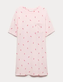 Cotton Modal Printed Minishirt