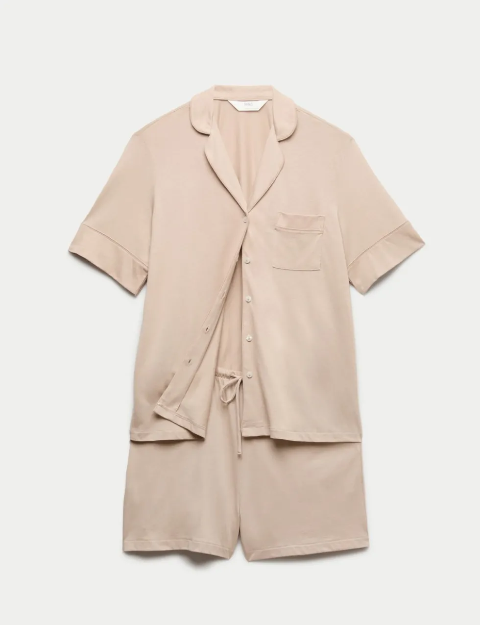 Cotton Modal Revere Shortie Pyjama Set