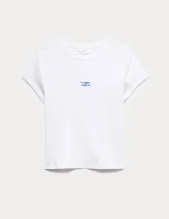 Cotton Modal Ribbed Pyjama T-Shirt