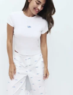 Cotton Modal Ribbed Pyjama T-Shirt