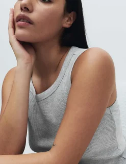 Cotton Modal Ribbed Vest