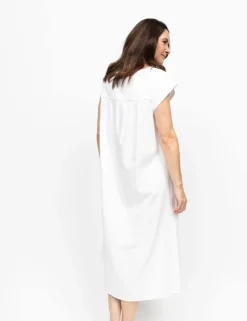 Cotton Modal Shadow Stripe Nightdress