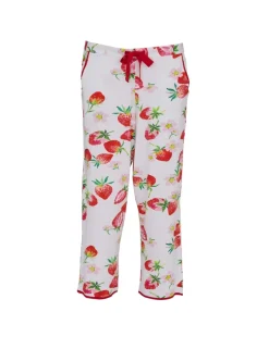 Cotton Modal Strawberry Print Pyjama Bottoms