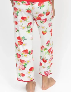 Cotton Modal Strawberry Print Pyjama Bottoms