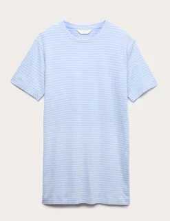 Cotton Modal Striped Nightshirt