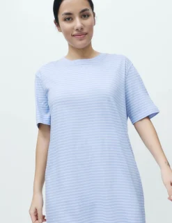 Cotton Modal Striped Nightshirt