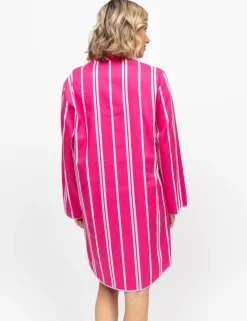 Cotton Modal Striped Nightshirt