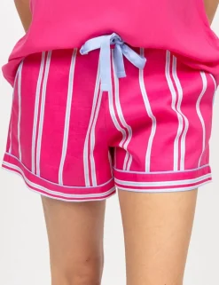Cotton Modal Striped Pyjama Shorts