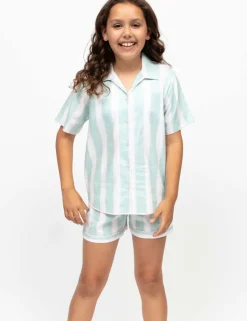 Cotton Modal Striped Pyjamas (2-13 Yrs)