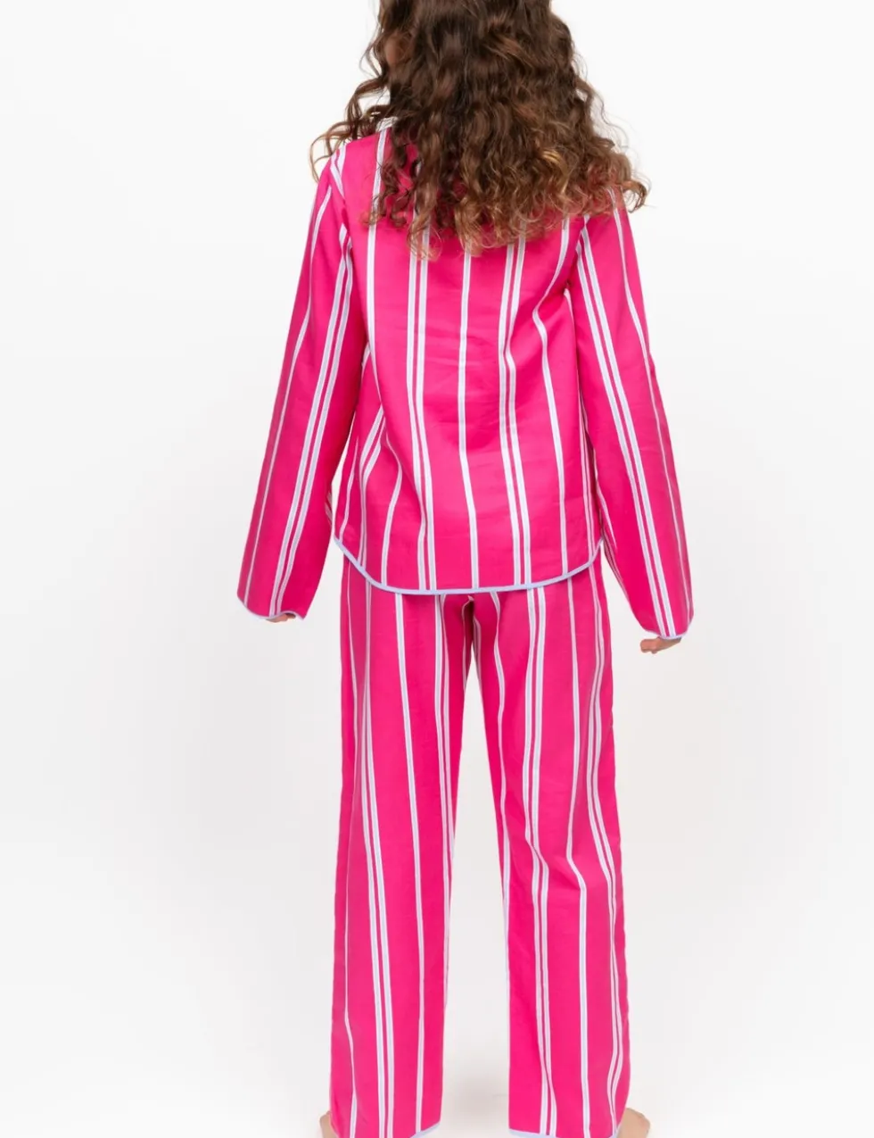Cotton Modal Striped Pyjamas (2-13 Yrs)