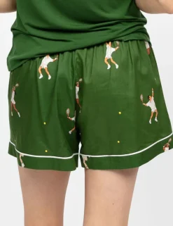 Cotton Modal Tennis Print Pyjama Shorts