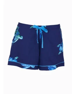 Cotton Modal Turtle Print Pyjama Shorts