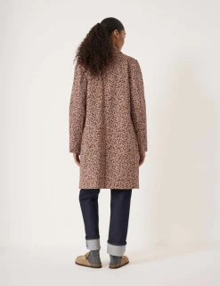 Cotton Rich Animal Print Car Coat