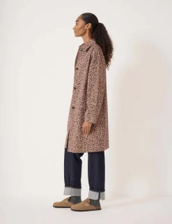 Cotton Rich Animal Print Car Coat