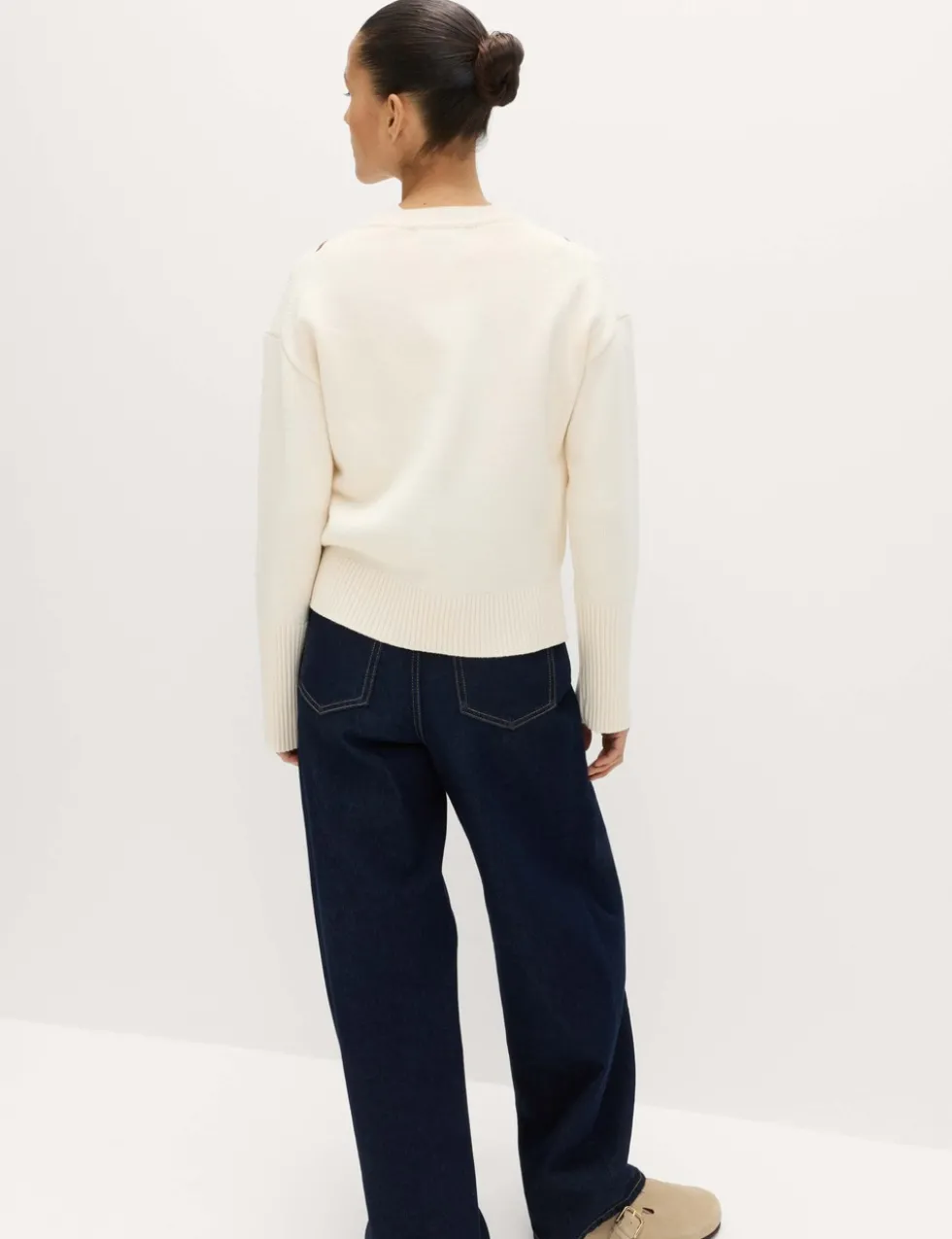 Cotton Rich Argyle Crew Neck Jumper