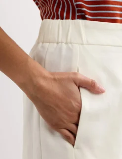Cotton Rich Barrel Leg Trousers
