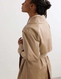 Cotton Rich Barrel Sleeve Trench Coat