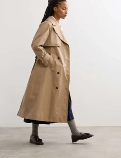 Cotton Rich Barrel Sleeve Trench Coat