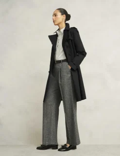 Cotton Rich Belted Double Breasted Trench Coat