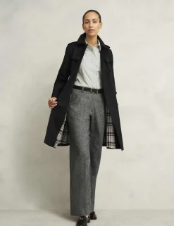 Cotton Rich Belted Double Breasted Trench Coat