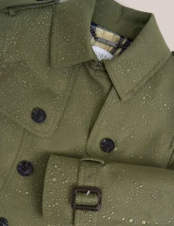 Cotton Rich Belted Longline Trench Coat