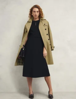 Cotton Rich Belted Longline Trench Coat