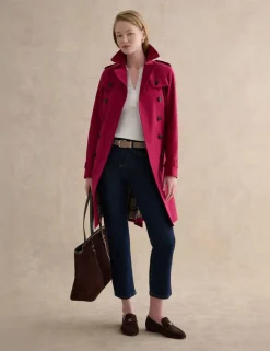 Cotton Rich Belted Longline Trench Coat