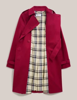 Cotton Rich Belted Longline Trench Coat