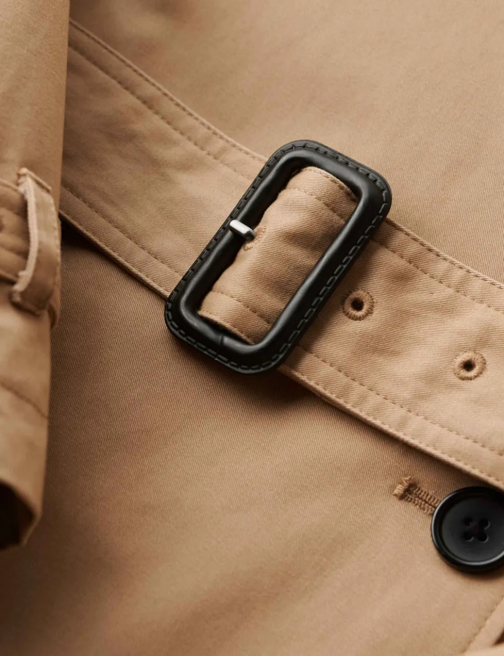 Cotton Rich Belted Longline Trench Coat