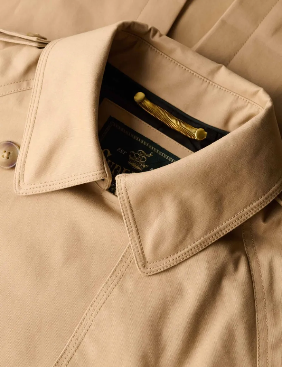 Cotton Rich Belted Longline Trench Coat