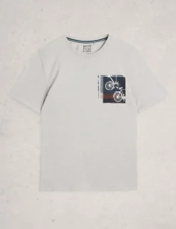 Cotton Rich Bike Graphic Crew Neck T-Shirt