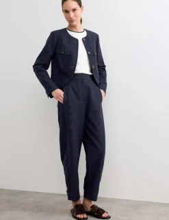 Cotton Rich Boxy Short Jacket