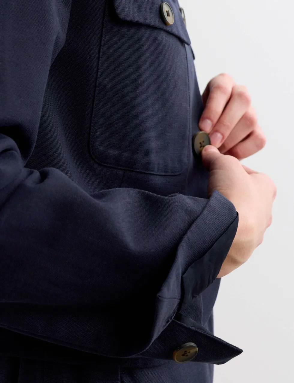 Cotton Rich Boxy Short Jacket