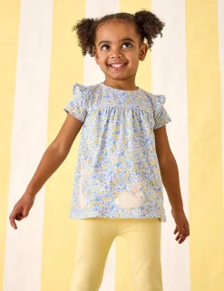 Cotton Rich Bunny Appliqué Legging Outfit (0-3 Yrs)