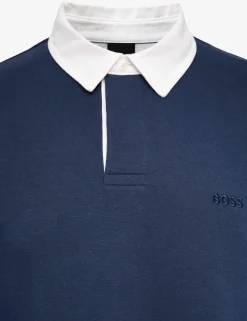 Cotton Rich Button Down Collar Rugby Shirt
